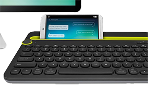 Logitech K480 — клавиатура-док для нескольких устройств.